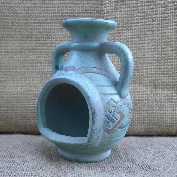 Vintage Celtic Knotwork Pottery Jar Candle Holder - Picture 2 of 16